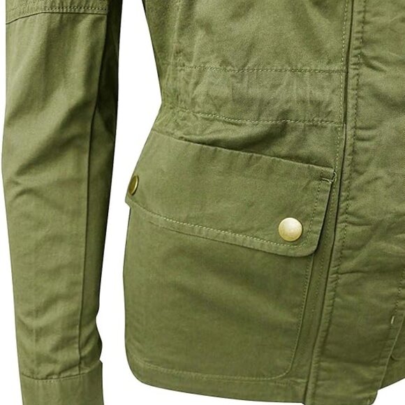 Army Green Anorak Safari Jacket, Junior size Large - Picture 5 of 7